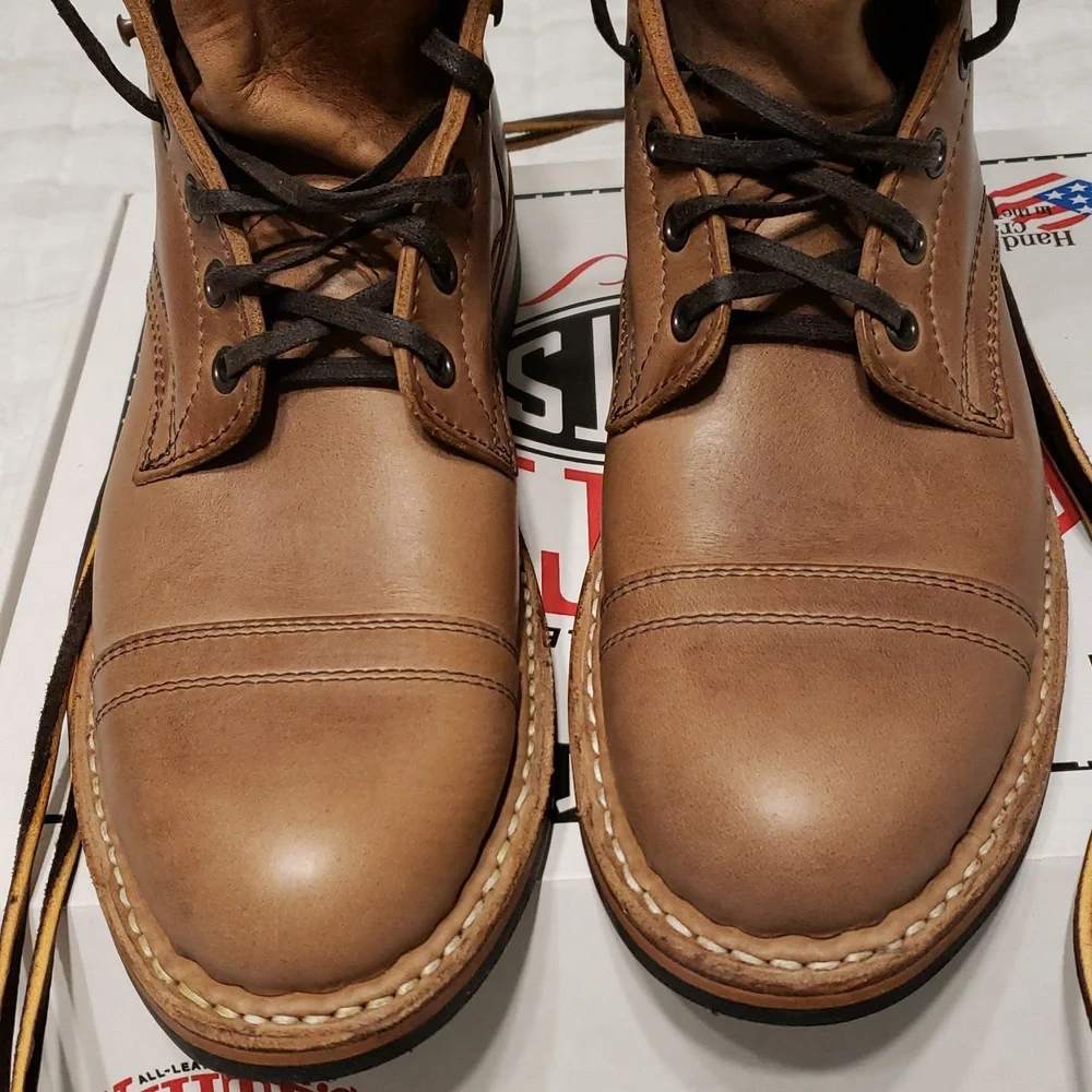 New In Box Brown Mens 8.5D White's Boots - Picture 11 of 12